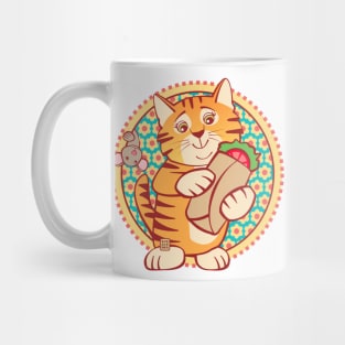 Burrito Cat and Mouse Mug